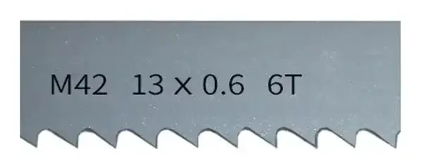 Lame de scie à ruban 2240 1425 1140 1435 16381365mm longueur 13x0.65mm (1/2 "X0.025") avec 6 10 14 T