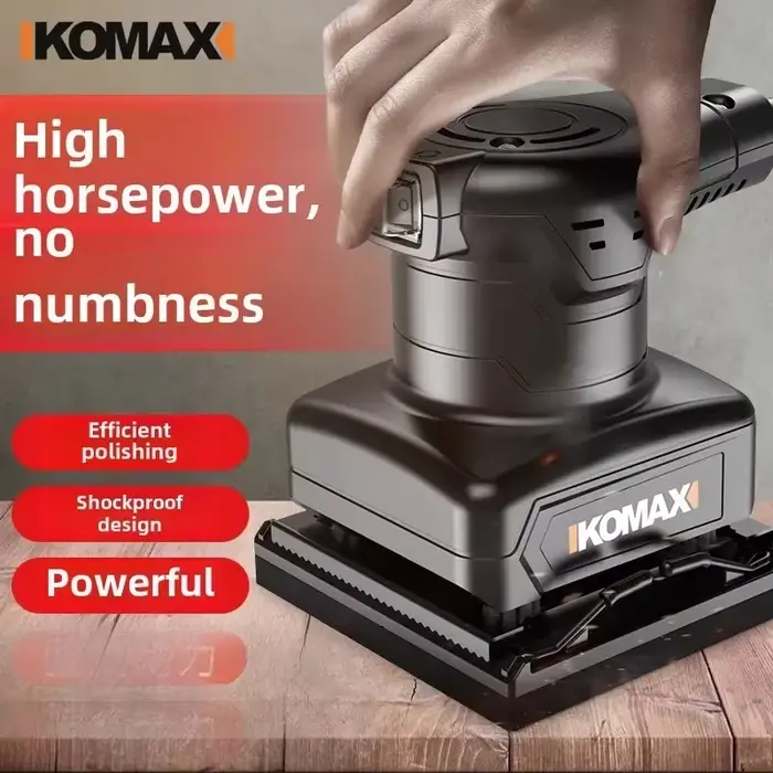 Ponceuse électrique efficace 220V pour le travail du bois et le polissage des sols avec système de dépoussiérage C