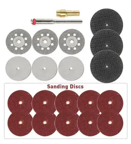 Disques de coupe pour accessoires Dremel, Mini perceuse, disque de meulage, têtes d'outils de gravur