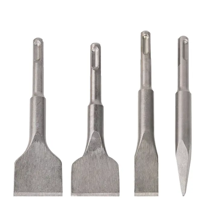 SDS PLUS tige électrique marteau maçonnerie Point rainure plat ciseau outils mur roche foret pour carrelage ciment béton brique pierre