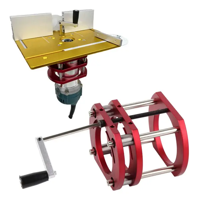 Base de levage de routeur en alliage d'aluminium et acier inoxydable