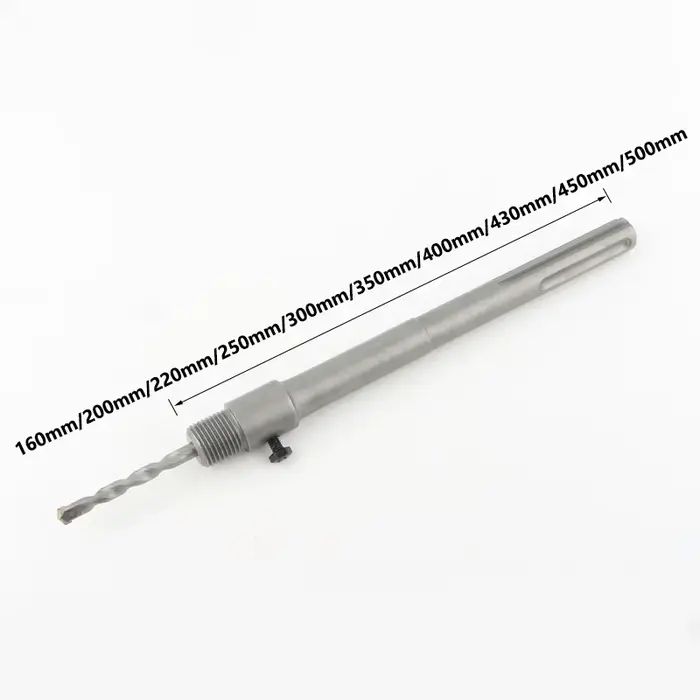 Kit Scie Cloche SDS Max 30-160mm pour Béton Ciment Pierre Brique Mur Ouvre Trou pour Installation de Tuyaux de Climatisation Trépan pour Marteau Perforateur Outil Professionnel
