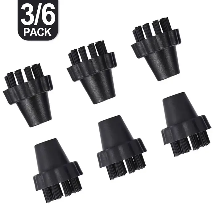 Kit de brosses à poils en nylon pour nettoyeurs vapeur Vaporetto – Ensemble de 3/6 pièces