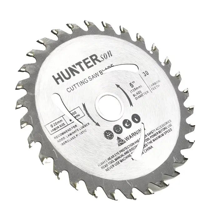 5 "125mm lame de scie circulaire disque de coupe du bois 30 dents 20mm alésage disque de coupe en ca