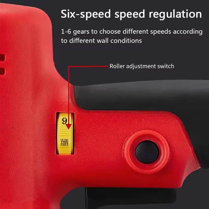 Outil de ponçage mural sans fil – Ponceuse pour cloisons sèches alimentée par batterie pour la finition des plafonds et des murs (portable pour le bricolage et un usage professionnel)