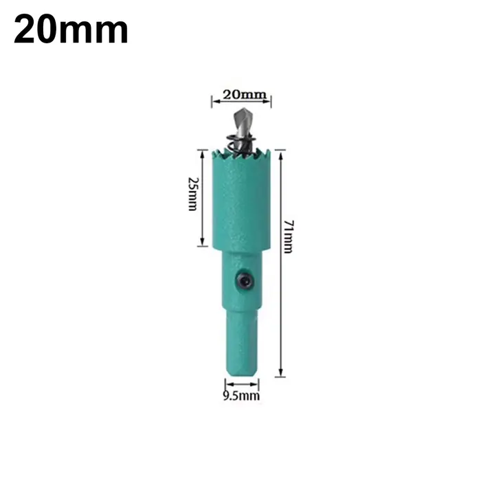 Scies cloche 1 pièce 20mm-50mm HSS M42 foret bimétallique outils de travail du bois coupe métal plastique fer