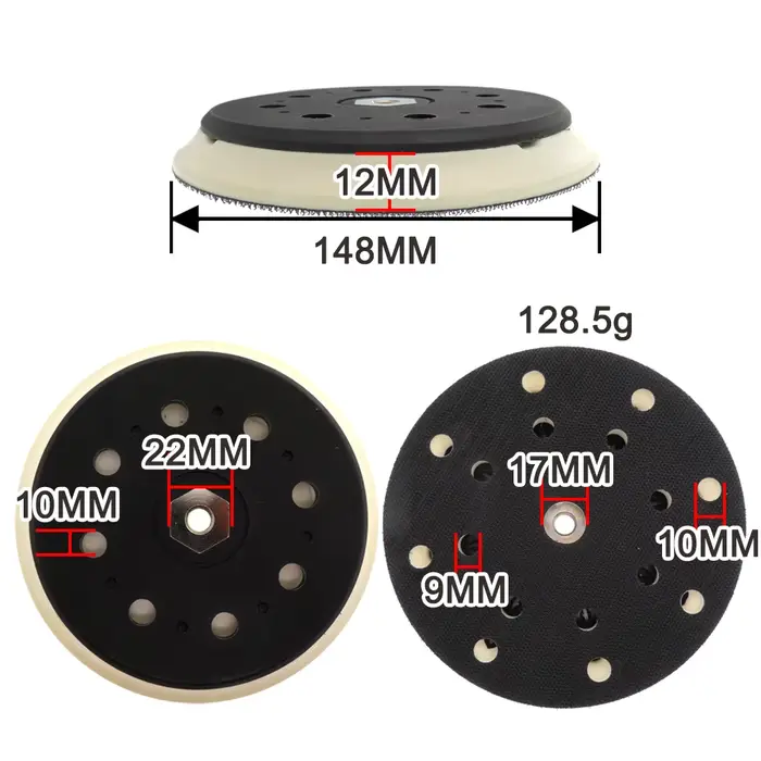 Disque de polissage de tampon de support de ponceuse de 6 pouces pour BO6050 197314 -7