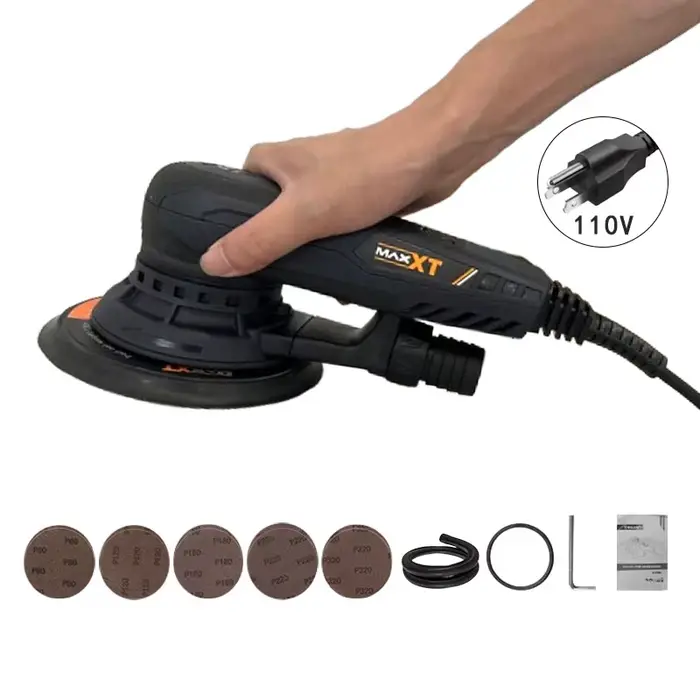 Sander excentrique MAXXT 110V, sander orbital aléatoire électrique, vitesse variable, polissage de v