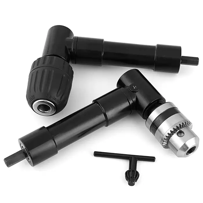 Adaptateur d'angle droit 90 degrés en alliage d'aluminium pour perceuse électrique