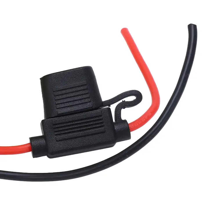 Adaptateur de batterie 18V pour Ryobi One + connecteur d'alimentation 18V avec siège d'assurance, 2 fusibles, bornier 2 en 2 sorties