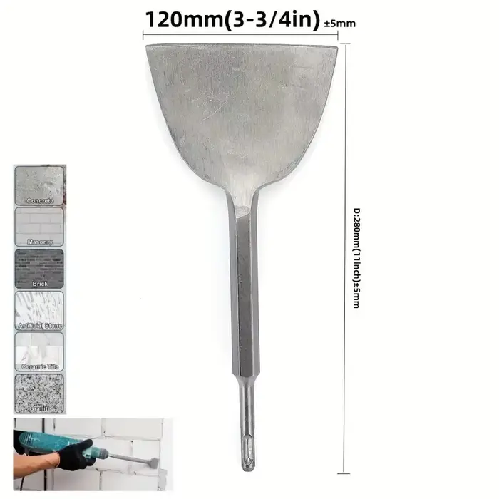Foret pour marteau perforateur électrique à tige ronde SDS Plus, rainure plate, burin pour maçonneri