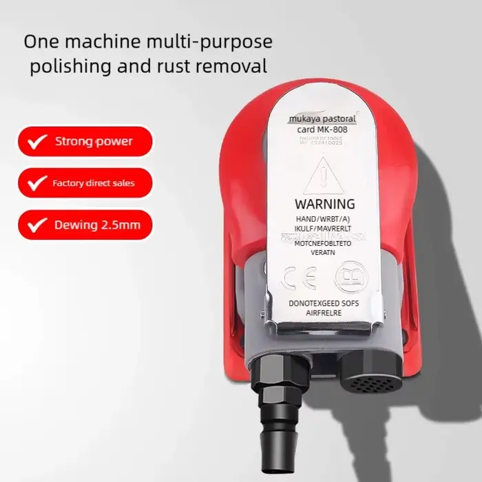Ponceuse pneumatique vibrante compacte pour ponçage à sec