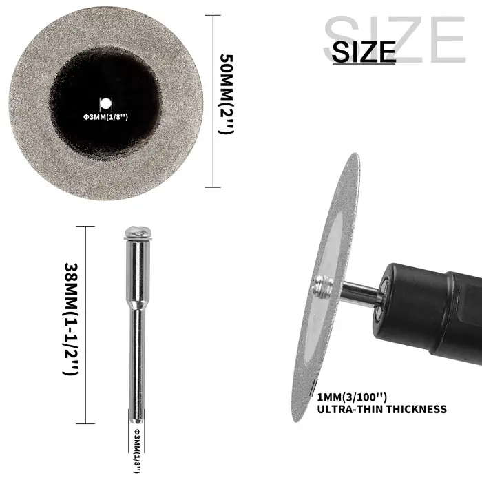 Disque de coupe diamant 40/50/60mm, perceuse électrique, Mini disque de meulage rotatif, bricolage, 
