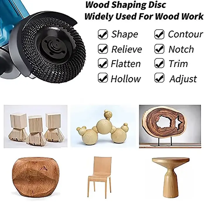 1 pièce Disque de gravure sur bois en carbure pour outils rotatifs - Kit de ponçage et de façonnage