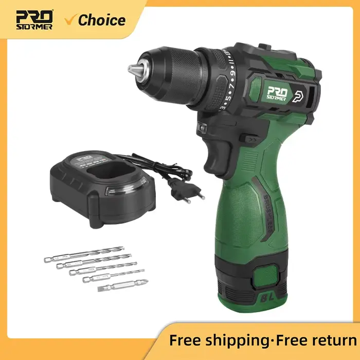 PROSTORMER – perceuse électrique sans balais 17V 55nm
