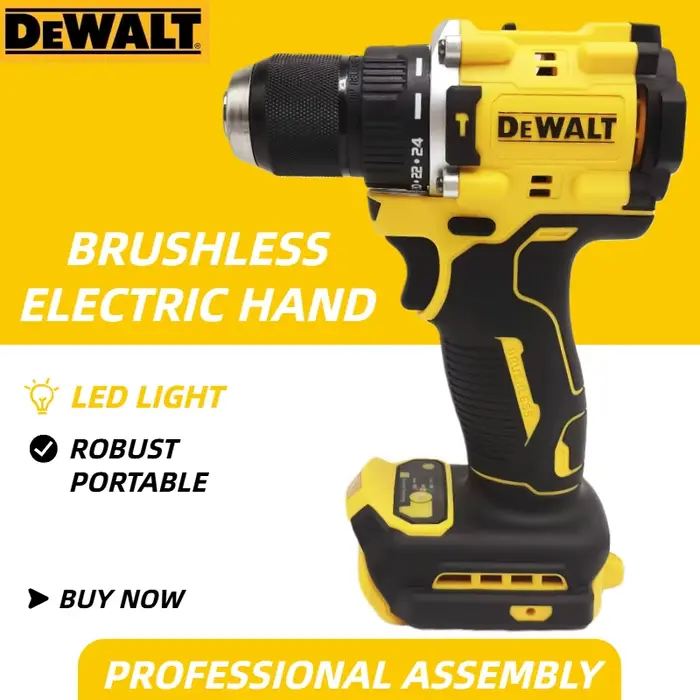 Perceuse sans fil DEWALT DCD805 Brushless 20V : Visseuse à percussion multifonction compacte (outil seul)