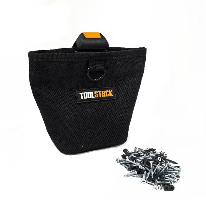 TOOLSTACK Sac à outils robuste pour électricien, pochette de ceinture imperméable en toile, organisa