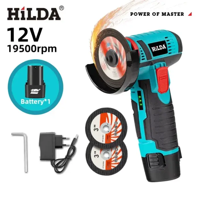 HILDA – Mini meuleuse d'angle 12v