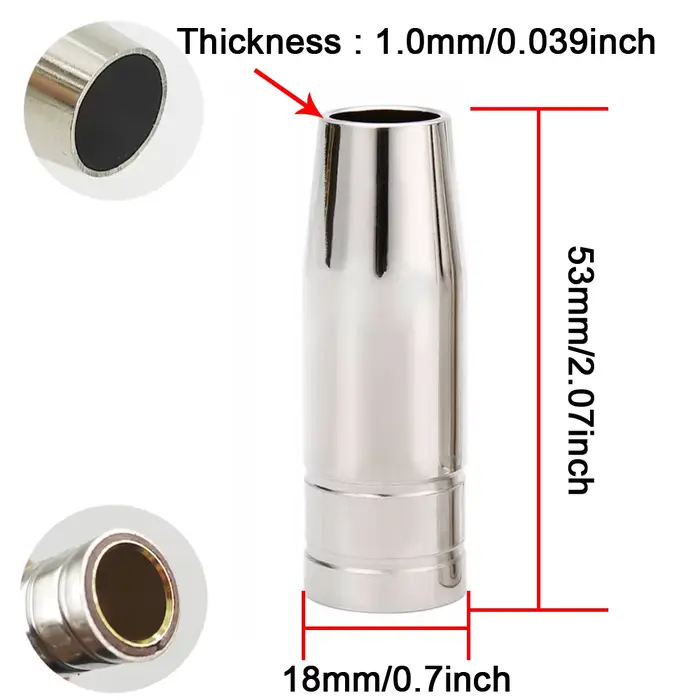 Consommables de soudage pour torche MIG 15AK, 15 pièces/30 pièces, 180A, support de pointes de buse