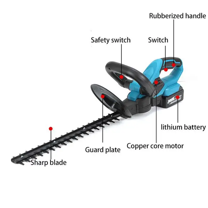 Outil de jardinage électrique, taille-haie sans fil à batterie lithium