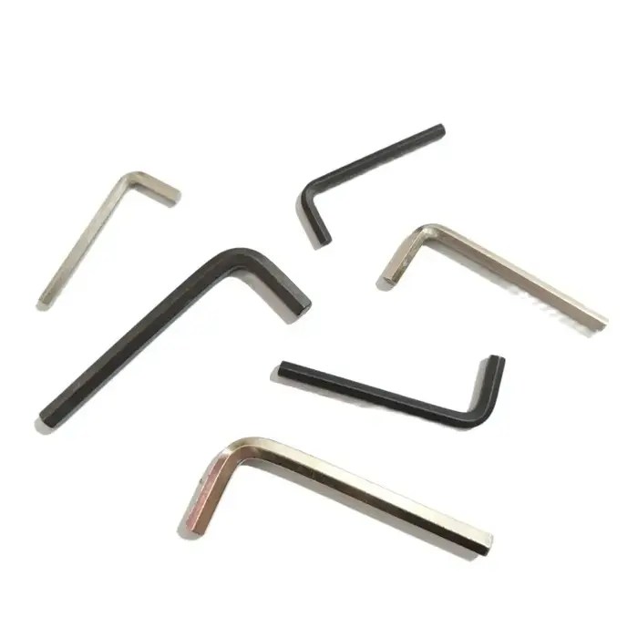 1 pièces clé Allen en forme de L argent noir clé hexagonale clé Allen 0.9mm 1.27mm 1.5mm 2mm 2.5mm 3