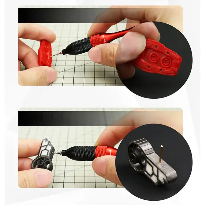 DSPIAE AT-SHD Précision Perceuse À Main Ensemble Pour Passe-Temps DIY Modèle Outil Exécutif En Alliage D'aluminium