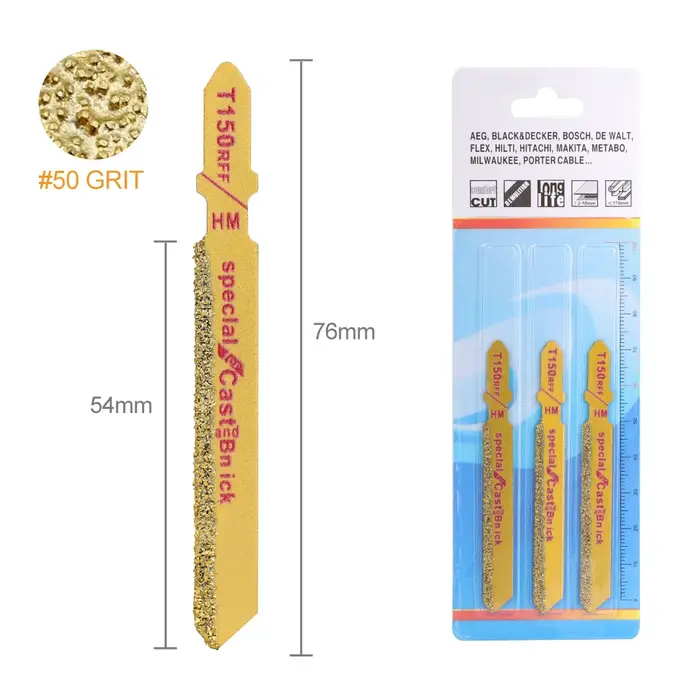 CMCP 3 pièces lame de scie sauteuse diamant 3 "T150 Grain de carbure 50 grains lames