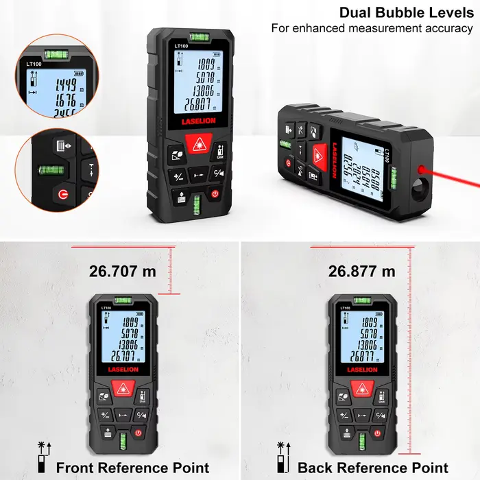 Laserelion télémètre Laser 50M 70M 100M Mini outil de mesure