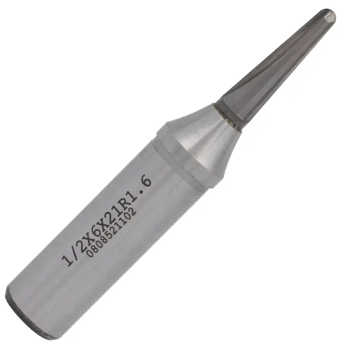 Mèche de routeur à rainurer en forme de V TCT 73mm avec lame à fond arrondi pour la flexion et la rainurage du bois