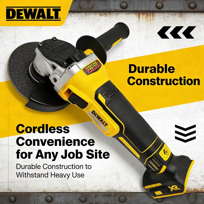 DEWALT DCG405N 20V Meuleuse d'angle sans fil sans balais