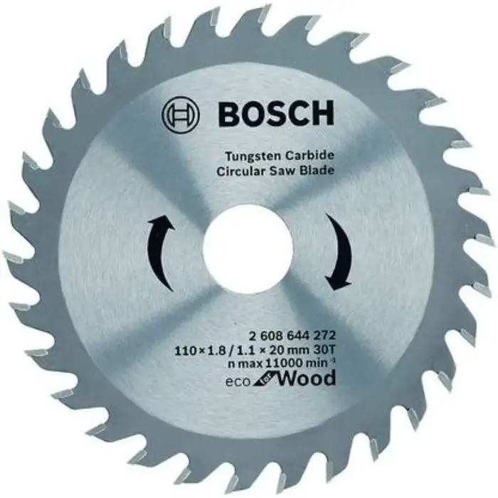 BOSCH 2608839389 lame de scie circulaire sans fil pour la coupe du bois 110x1.6/1.1x20mm T30