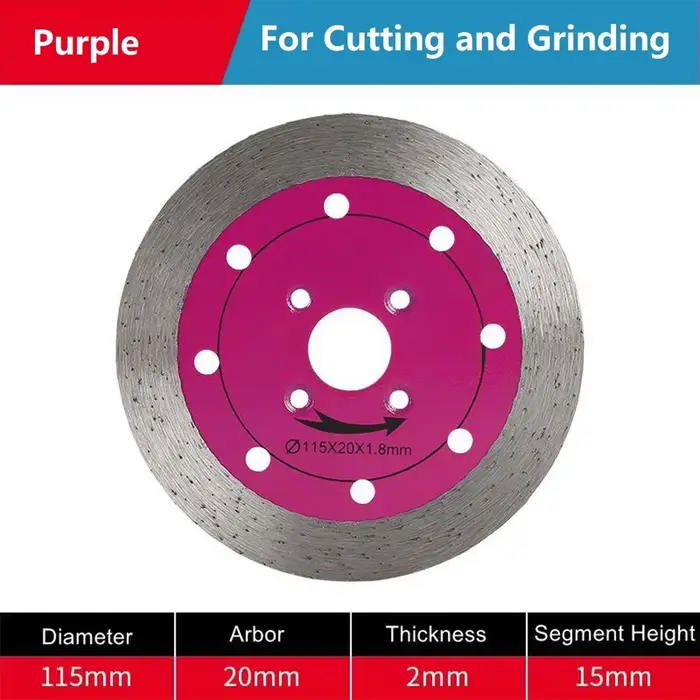 Lame de scie 115mm pour carreaux de porcelaine