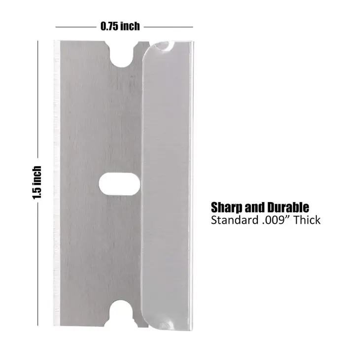 50pcs 100 pièces lame de rasoir grattoir métal verre colle nettoyant dissolvant couteau remplacement
