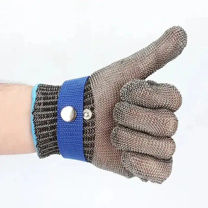 Gants en acier inoxydable