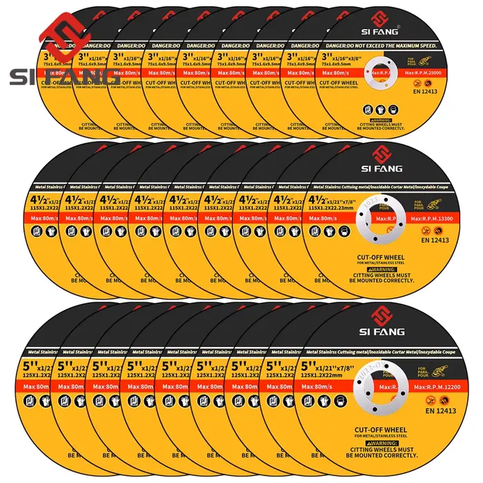 Disque de coupe en métal, disco smerigliatrice roue coupée de 3/4, 5/5 pouces pour meuleuse d'angle,