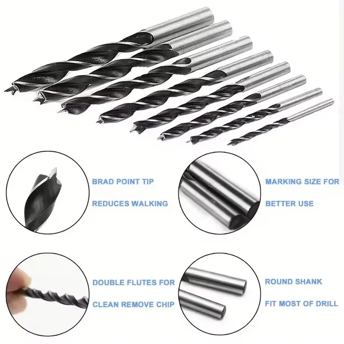 Perceuse de menuiserie à trois pointes de 3 à 10mm