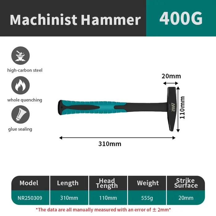 AMR Machinist Engineers marteau outils de quincaillerie