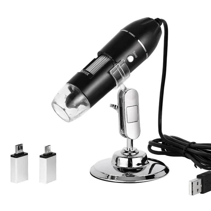 Microscope à souder Hayve 1600X USB 1080P HD avec 8 LED compatible avec Android
