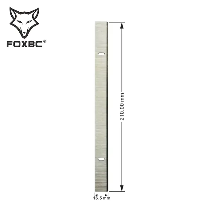 FOXBC 210mm x 16.5mm x 1.5mm lames de raboteuse HSS pour Einhell TH-SP 204