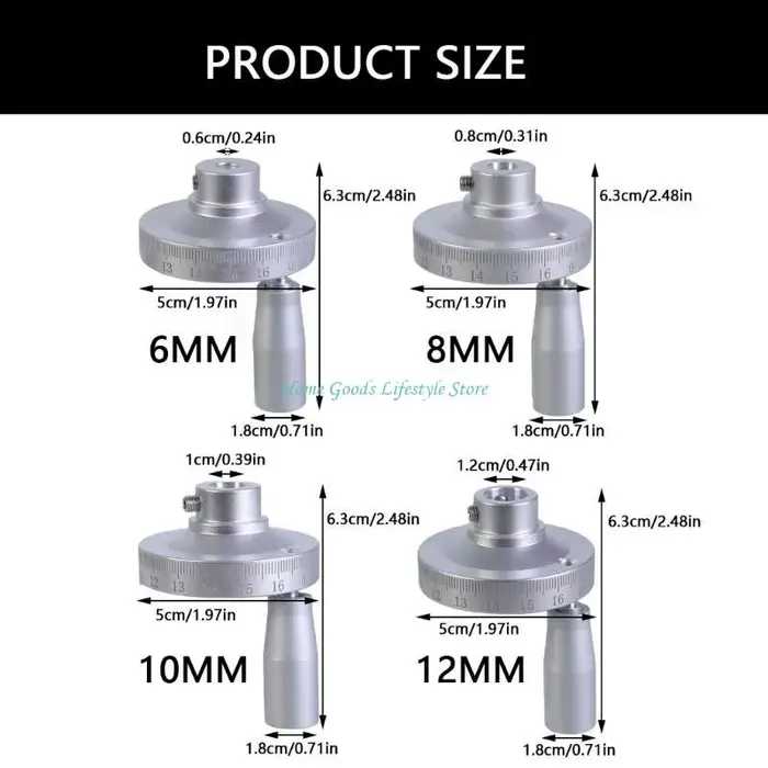Manivelle multifonction en aluminium sablé E74E