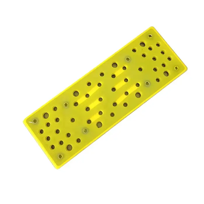 Plateau de Machine à papier de verre électrique rectangulaire 70 × 198mm pour meuleuse