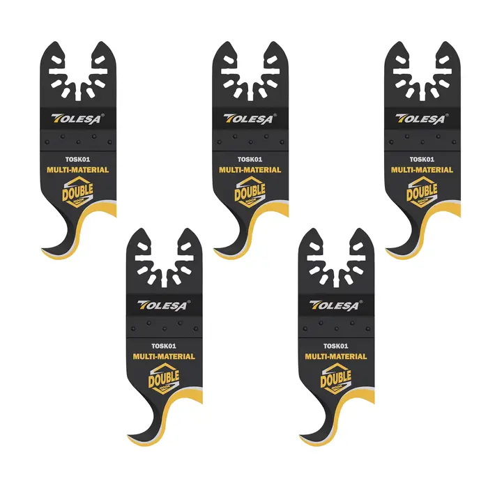 TOLESA 5 pièces lame de couteau à crochet multi-outils oscillant, lames de scie multi-outils pour co
