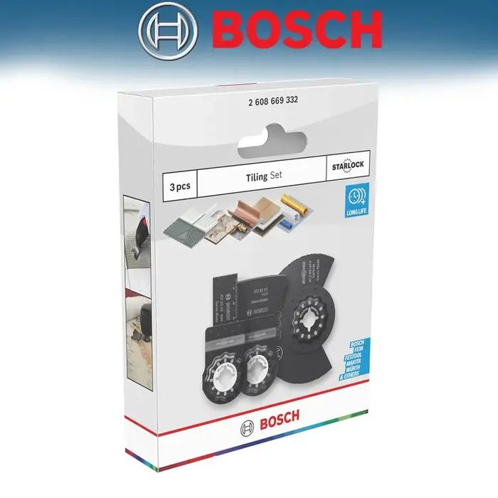 Ensemble de base BOSCH pour outils multifonctions, accessoire professionnel pour coupeurs multiples, robuste et durable 2608661694 2608669332 2608669089