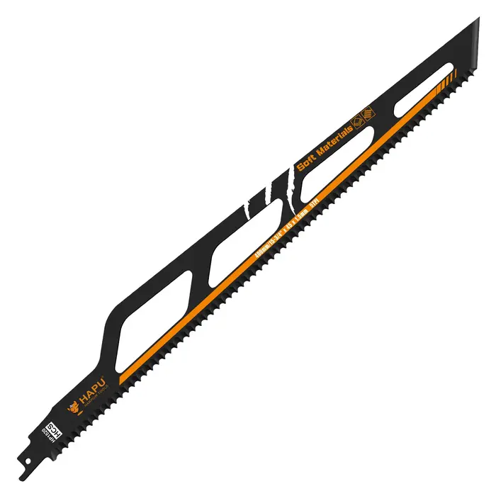Lame de scie sabre HCS 5TPI de 400 mm pour la coupe d'isolation en laine de roche