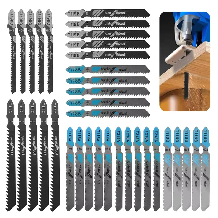 Ensemble de 35 lames de scie sauteuse