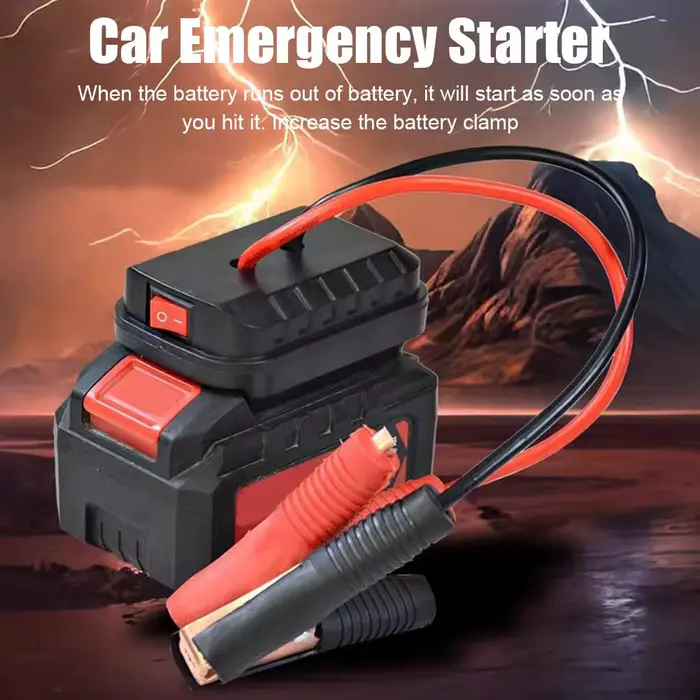Démarreur d'urgence pour voiture compatible avec chargeur convertisseur Makita