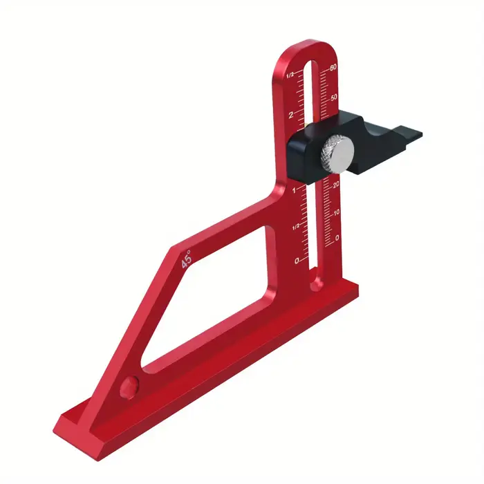 Jauge de profondeur de scie de table réglable en alliage d'aluminium, échelle laser-routeur, W Meacc