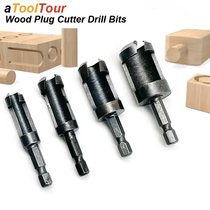 Jeu de forets coupe-bouchon pour bois