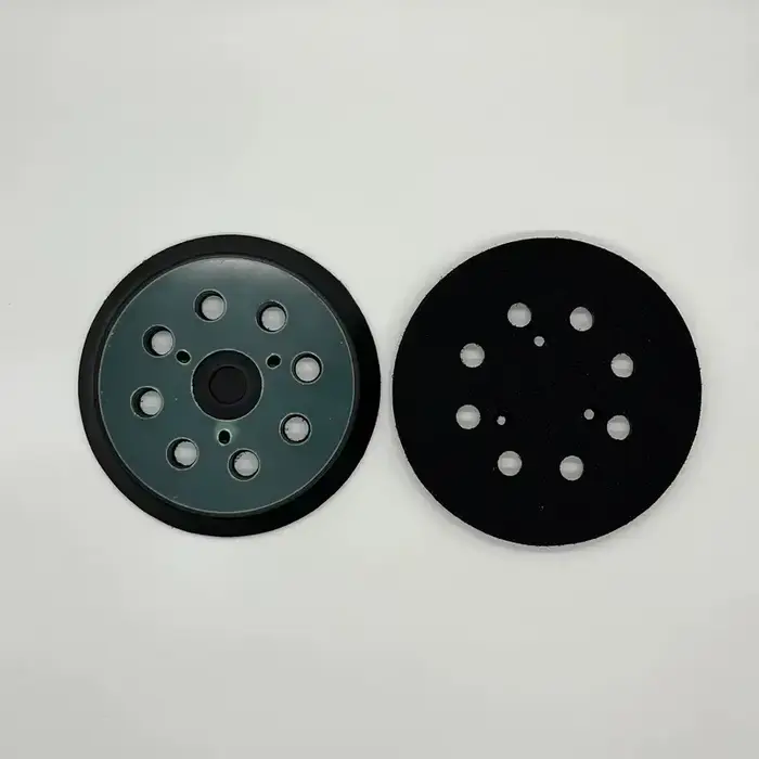 Plaque de ponçage 125 mm (5 pouces) à 8 trous et 3 points de fixation, disque de ponçage auto-agripp