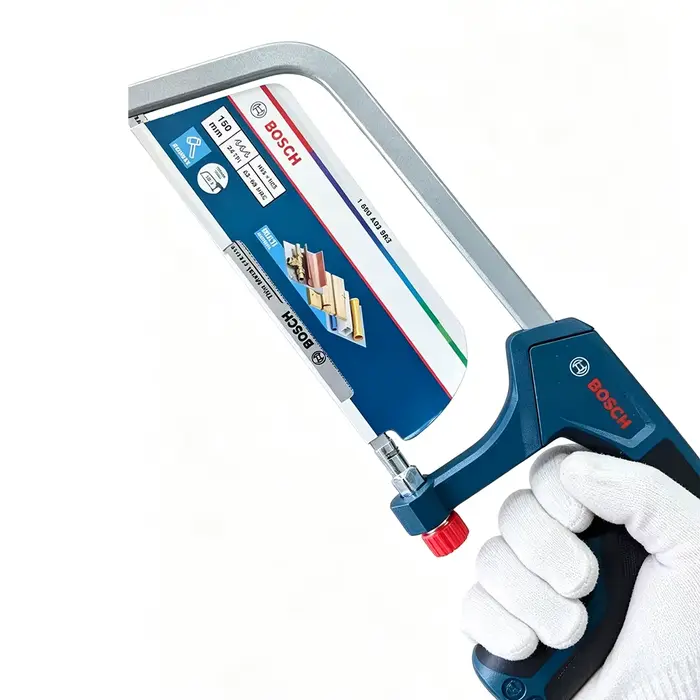BOSCH – scie à métaux 150/300mm, lame de scie bimétallique à dents fines, poignée antidérapante, pour bricolage à domicile, outil manuel pour couper le métal, les tuyaux en cuivre et le bois